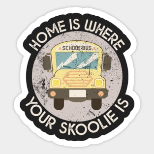 School Bus Conversion Design for a Skoolie Lover Sticker